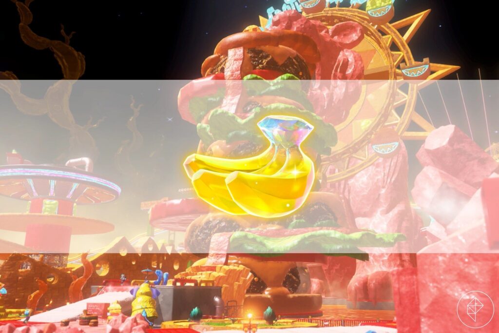 Feast Layer Banandium Gem (bananas) locations in Donkey Kong Bananza