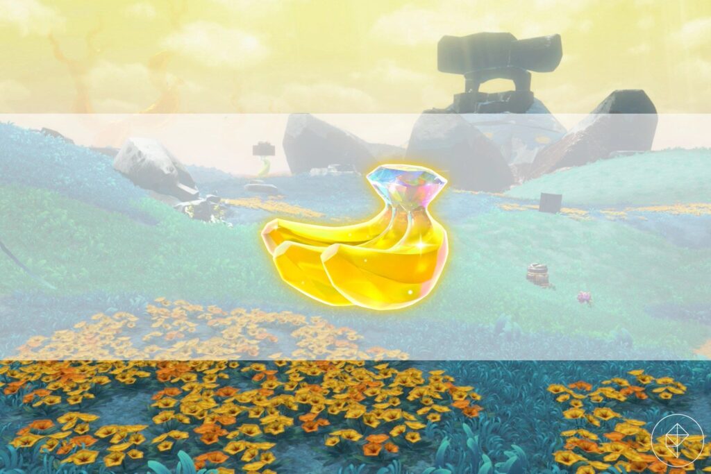 Hilltop Layer Banandium Gem (bananas) locations in Donkey Kong Bananza