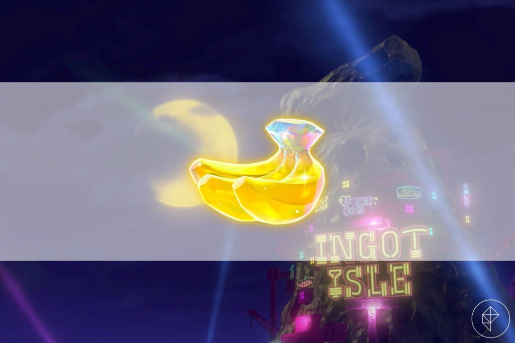 Ingot Isle Banandium Gem (bananas) locations in Donkey Kong Bananza