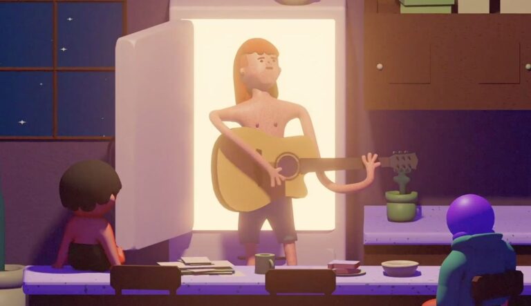 Watch Grace Kuhlenschmidt sing a ditty in Boys Go to Jupiter