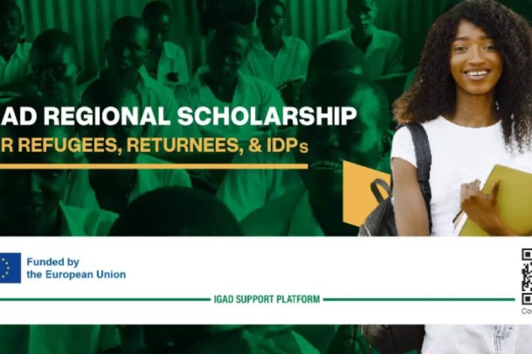 IGAD Regional Scholarship Programme 2024 for Refugees, Returnees, And IDPs - Eureka Learners